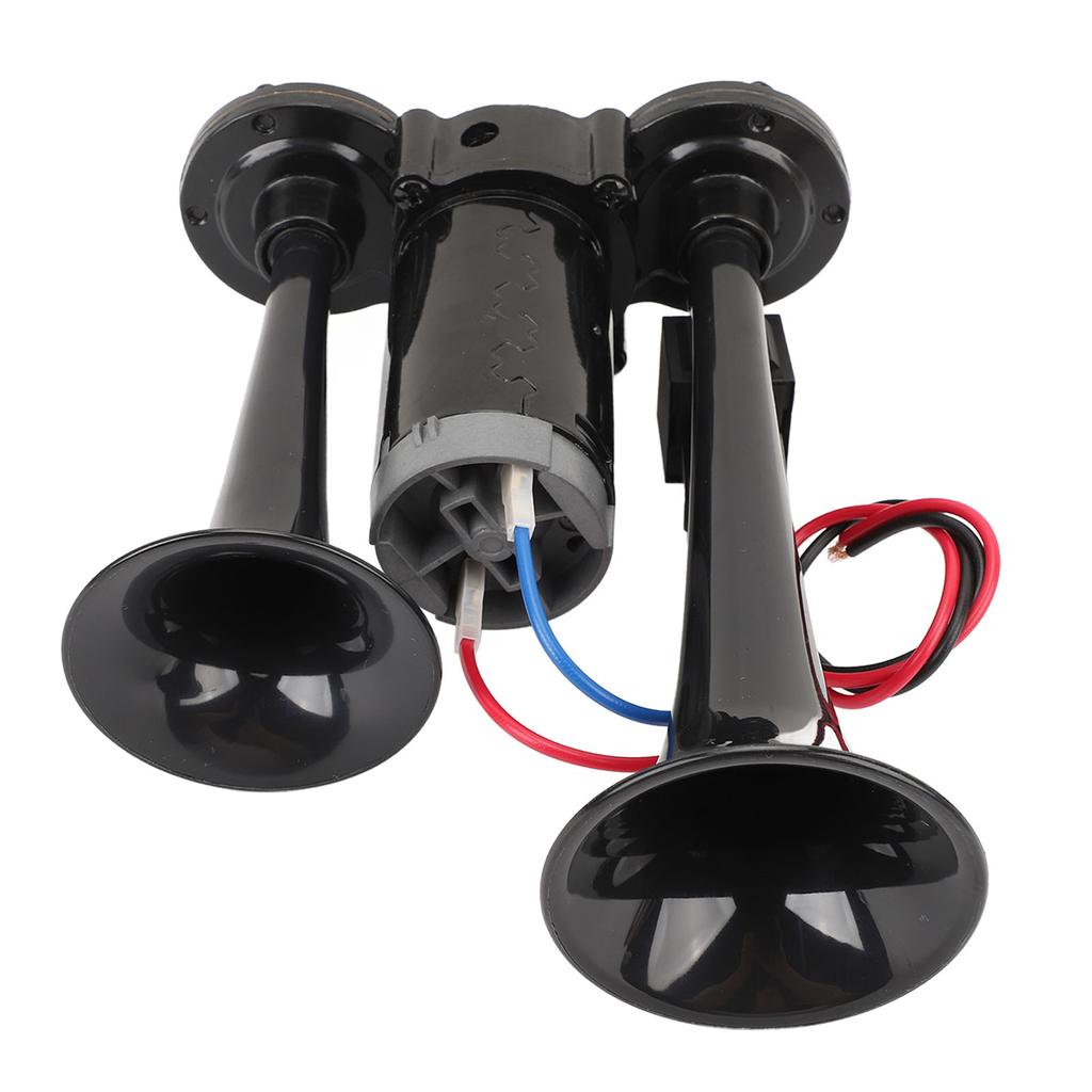 DC24V 130dB Dual Trumpet Horn Loud Sound Sturdy Easy Installation Dual Trumpet Air Horn for Truck Car Train Van Yacht