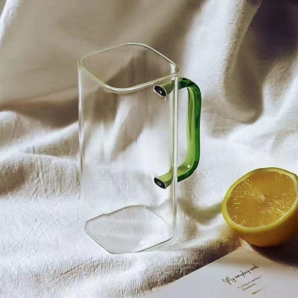 

Соломинка для питья чая Квадратная кружка Кофе со льдом Одноцветная ручка С крышками