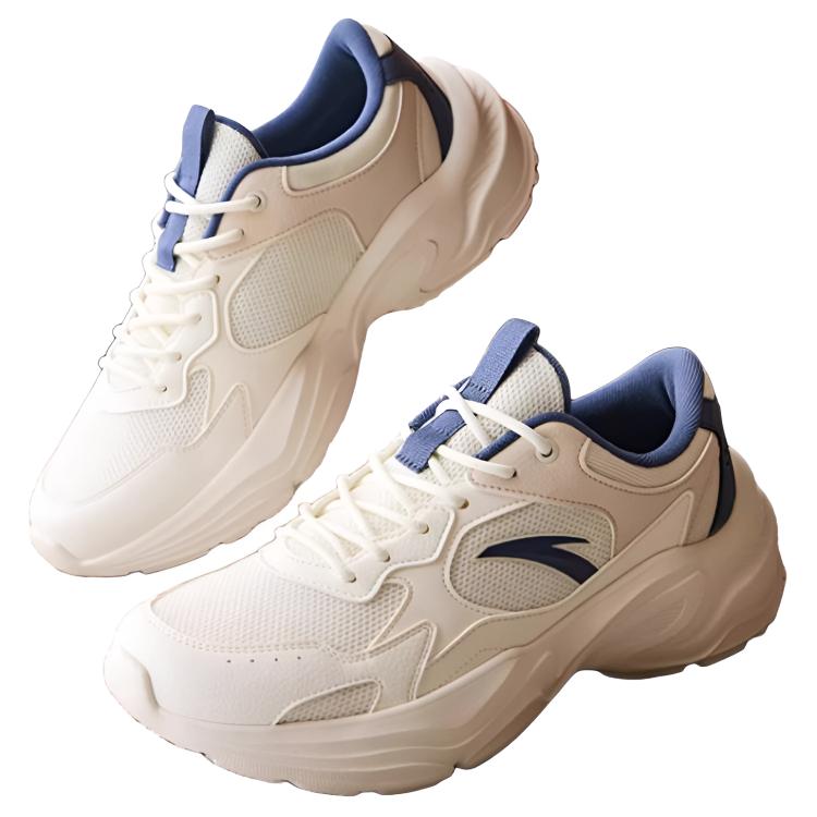New Anta Little Millennium Abrasion Resistant Breathable Low Top Casual Shoes Men's Blue White 912538826-6
