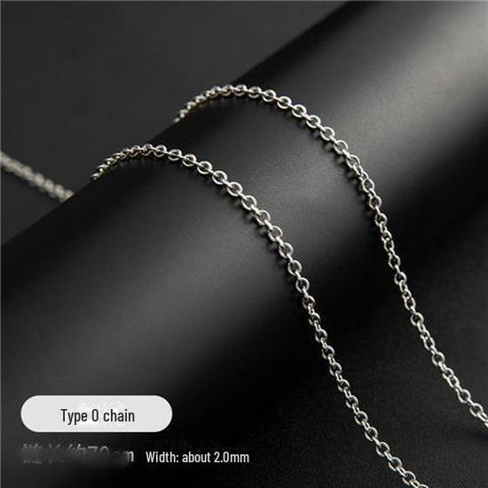 Unisex Halsband med Ormkedja i Titanstål i Koreansk Stil - Trendig Hip-Hop Accessoar