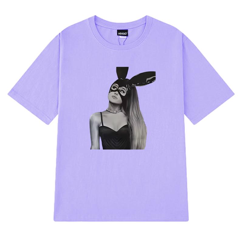 Hot Singer Ariana Grande Dangerous Graphic T shirt Men Women vintage Hip Hop streetwear Unisex100% Cotton short sleeve T-shirts