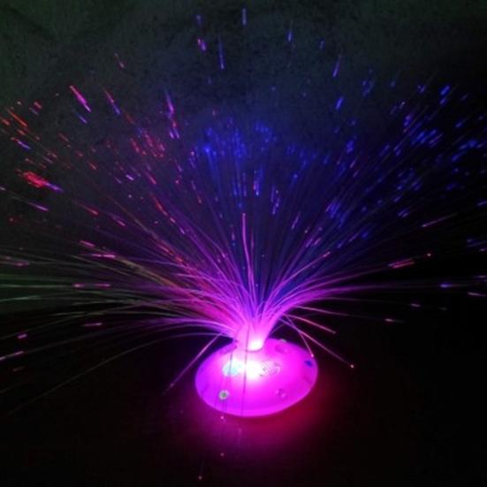 Color Changing Fiber Night Light Optic Lamp LED Holiday Festival Party Decor