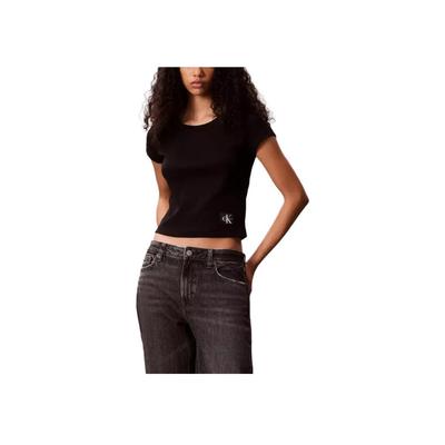 Logo Round Neck Short Sleeve T-Shirt Women Tops LV047C200G-UB1