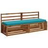 1 piece Bench Cushion VUGHT 100percent  Polyester Turquoise