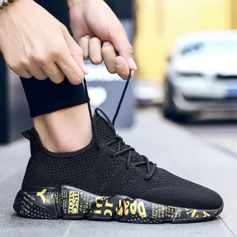 Summer Men Sneakers Tennis Sport Running Shoes Breathable Designer Male Casual Shoes Light Trainers Jogging Walking Sneakers 47