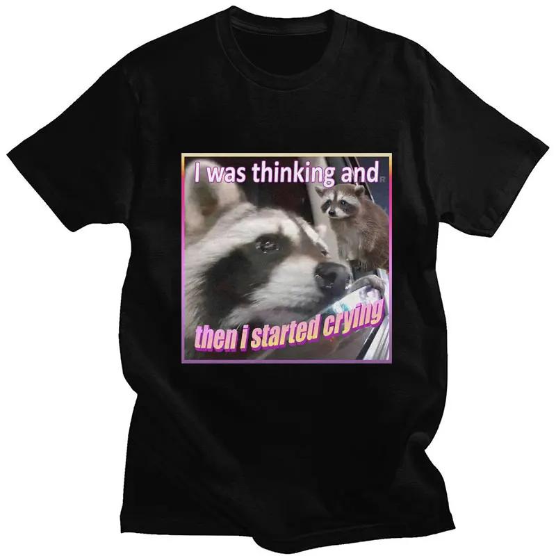 I Am Trying My Best Raccoon Meme T Shirt Funny Print Men Women Tshirt Leisure Fashion Short Sleeve T Shirts Graphic T Shirts