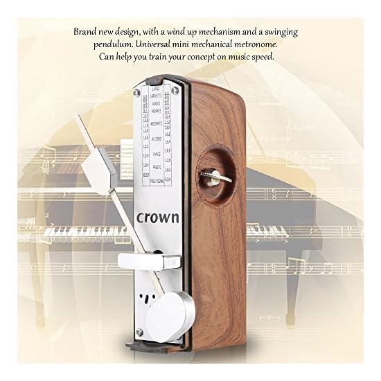 Btuty Portable Mini Mechanical Metronome Universal Metronome for Piano, Guitar, Violin, Ukulele, and