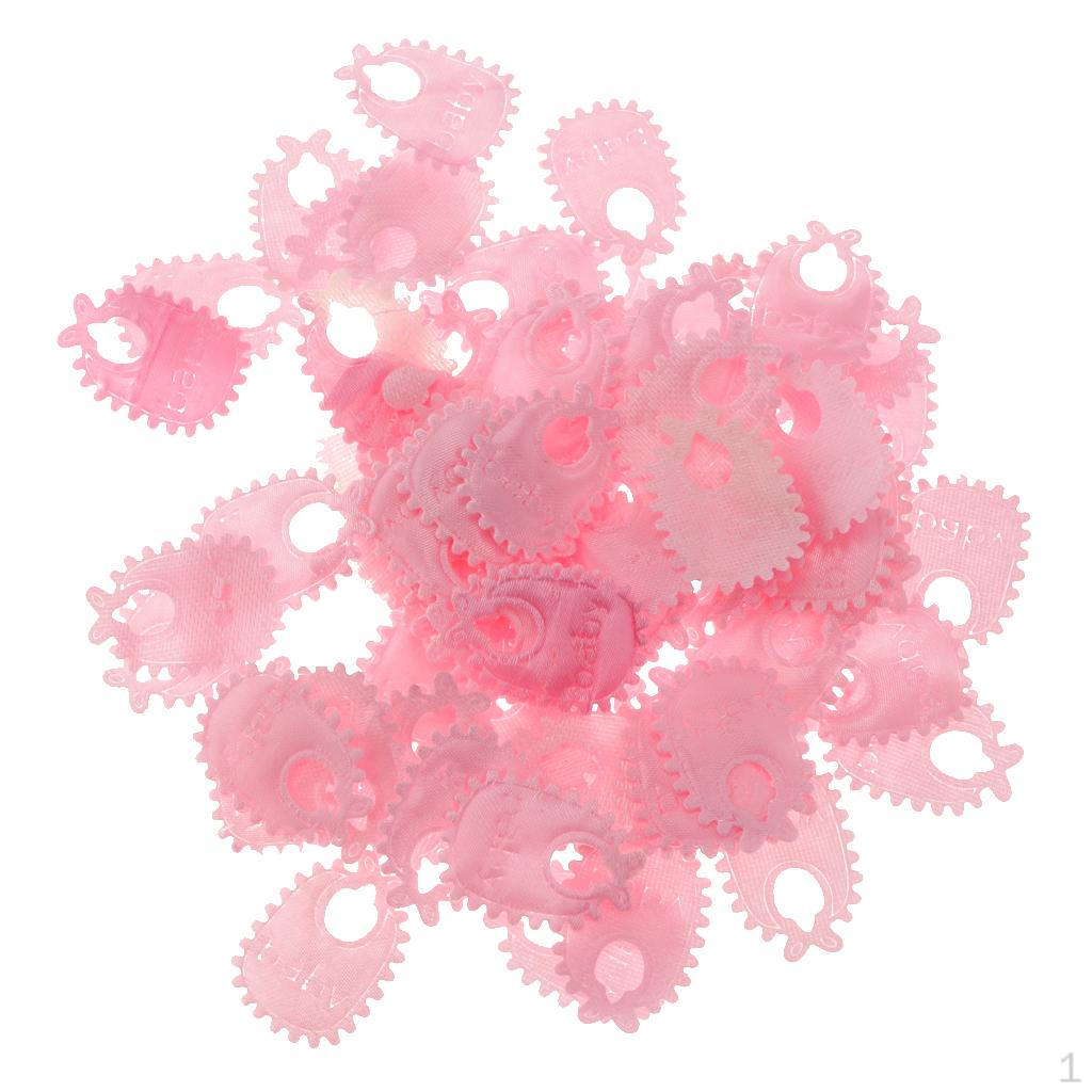 

100шт мини-нагрудник детский душ стол конфетти вечерние игры украшения розовый