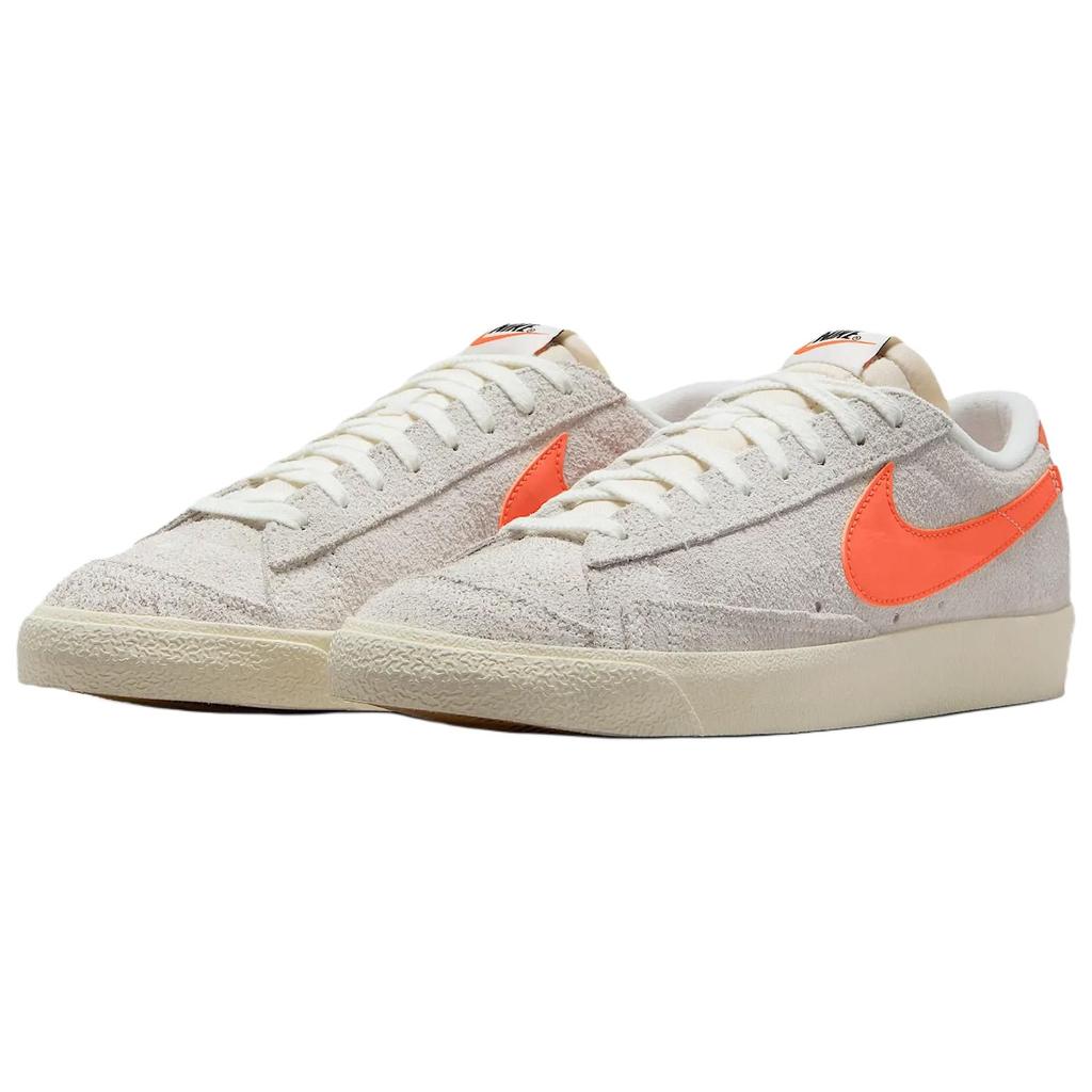 Nike Blazer Low 77 Premium Coconut Milk Safety Orange Men Sneakers Cream Summit-White Black HF3158-100