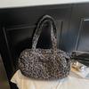 Schultertasche mit Leopardenmuster, große Kapazität, Pendler-Tragetasche