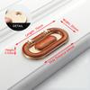 KAK Zinc Alloy Cabinet Knobs and Handles Tatami Hidden Door Handles Kitchen Handles Black Drawer Knobs Furniture Handle Hardware
