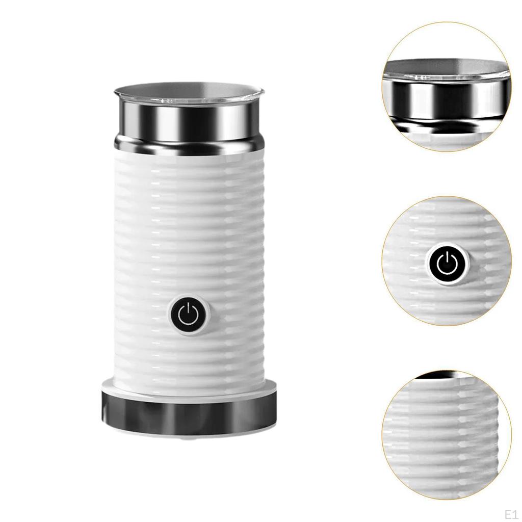 Electric Milk Frother Foamer Froth Maker for Office Home Latte White
