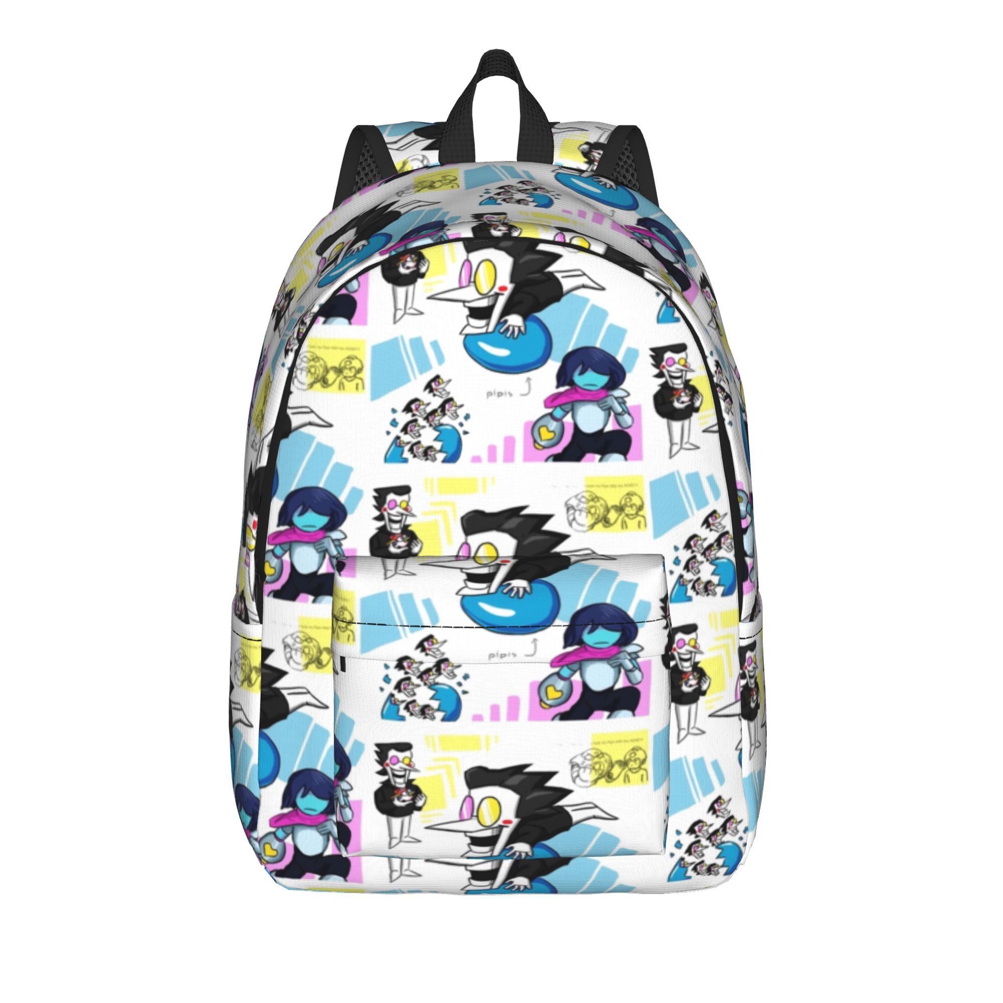 Deltarunes Berdly Plus Kris Rugzak voor Mannen Vrouwen Coole Leerling Wandeltocht Dagelijkse Rugzak Videogames Laptop Stoffen Tassen Sport M