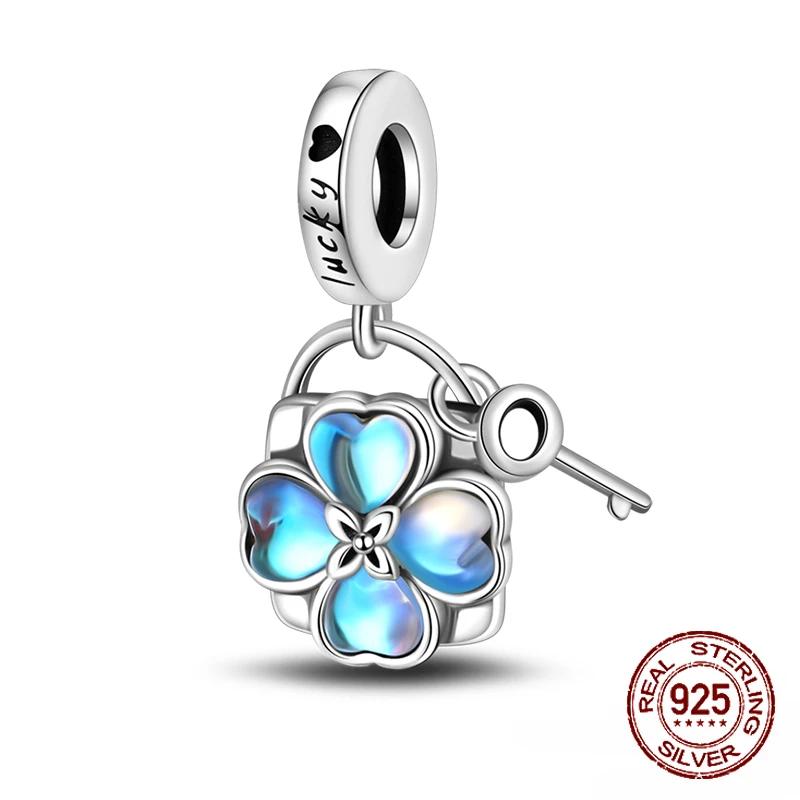 Copper Christmas Winter Snowflake Four Leaf Clover Spacer Beads Pendants Fit 4Mm Hole Diamete Braceletdiy Jewelry