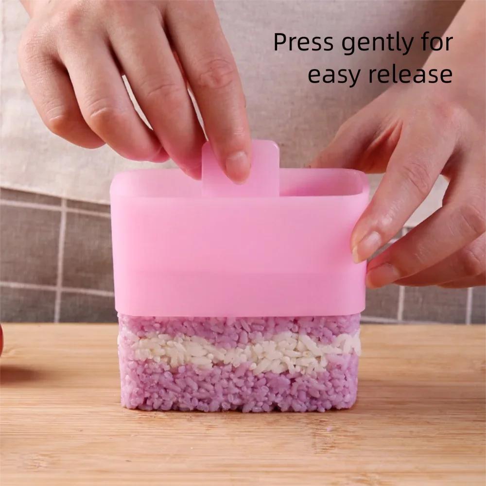 New Rectangular Sushi Mold DIY Reusable Rice Ball Mold Portable Food Tools Kitchen Tool