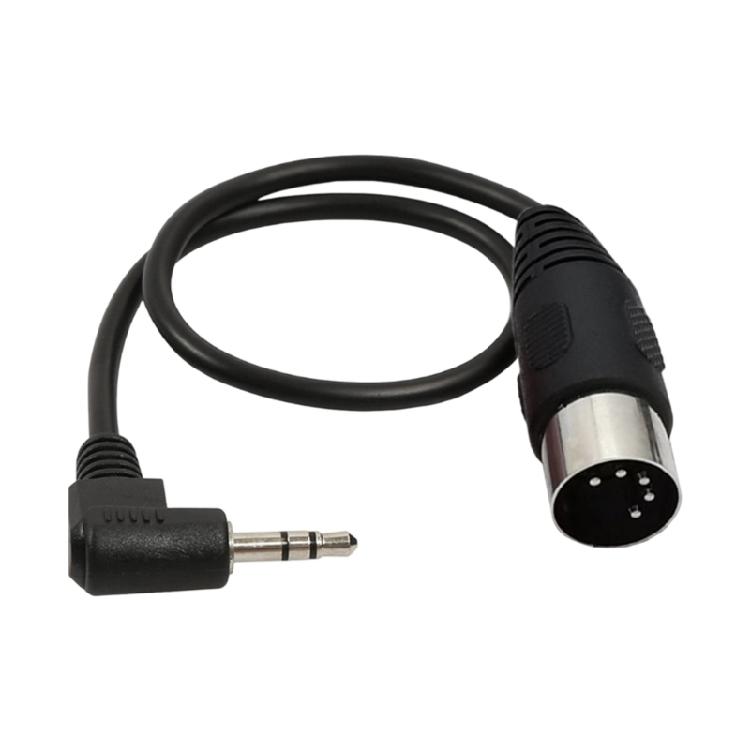 

Universal 3.5mm Angled Connector DIN5P 5Pin Cable Flexible Plastic Studio Quality Transmission