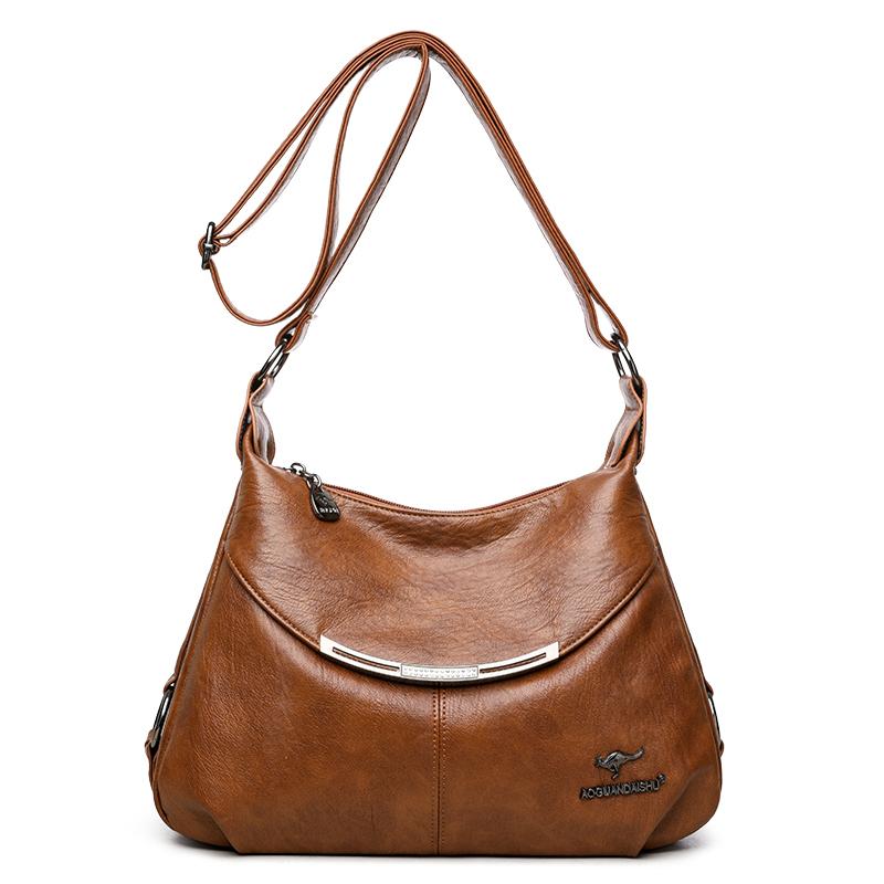 Simple Women's Shoulder Bag, Casual Crossbody Bag, Fashionable Shoulder Bag, Soft PU Leather Handbag Suitable for Daily Use and Shopping
