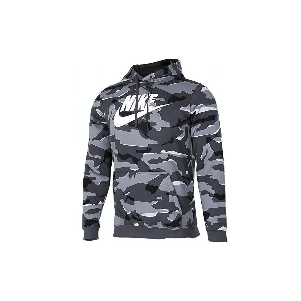 Men s Nike Fleece Lined Sports Stay Warm Hooded Casual Gray AR2868-065 L