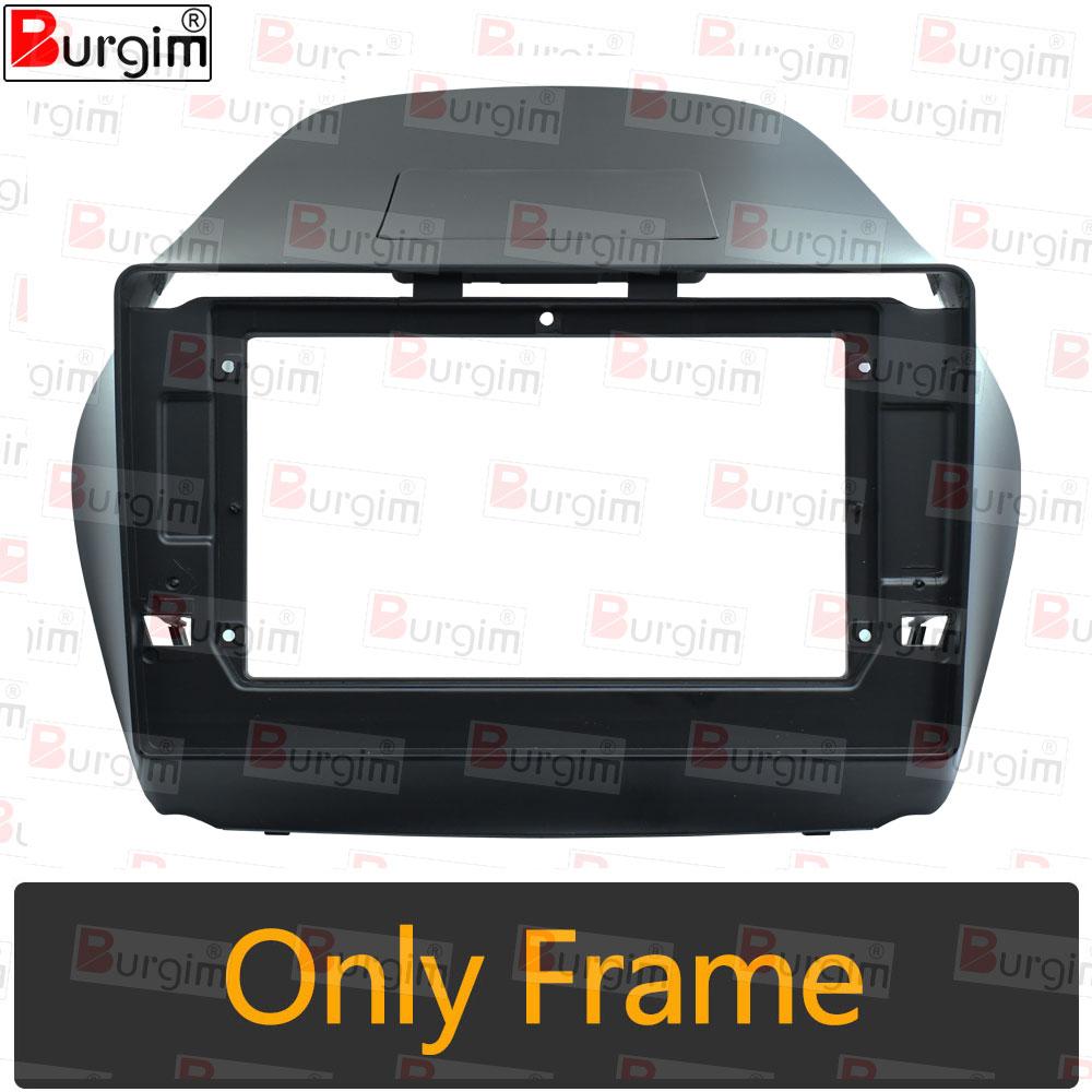 Car Radio Frame Fascias For Hyundai IX35 Tucson LM 2009-2015 10 inch 2DIN Stereo Panel Harness Wire Power Cable Canbus Decoder Only frame