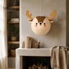 Birthday Party Decorative Props Christmas Paper Lantern, Cute Gingerbread Man Snowman Elk Pattern Ceiling Hanging Mexican Inspired Ornaments