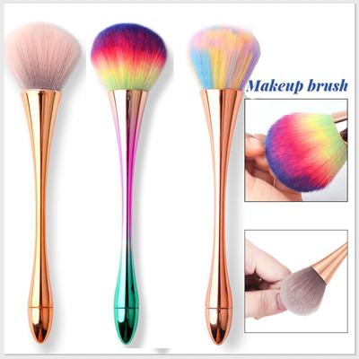 Manicure Pincel para pó de cabo longo Pincel para pó Pincel de maquiagem Pincel macio Pincel solto Pincel para blush de pé alto Ferramentas de maquiagem não grudam pó Cintura fina