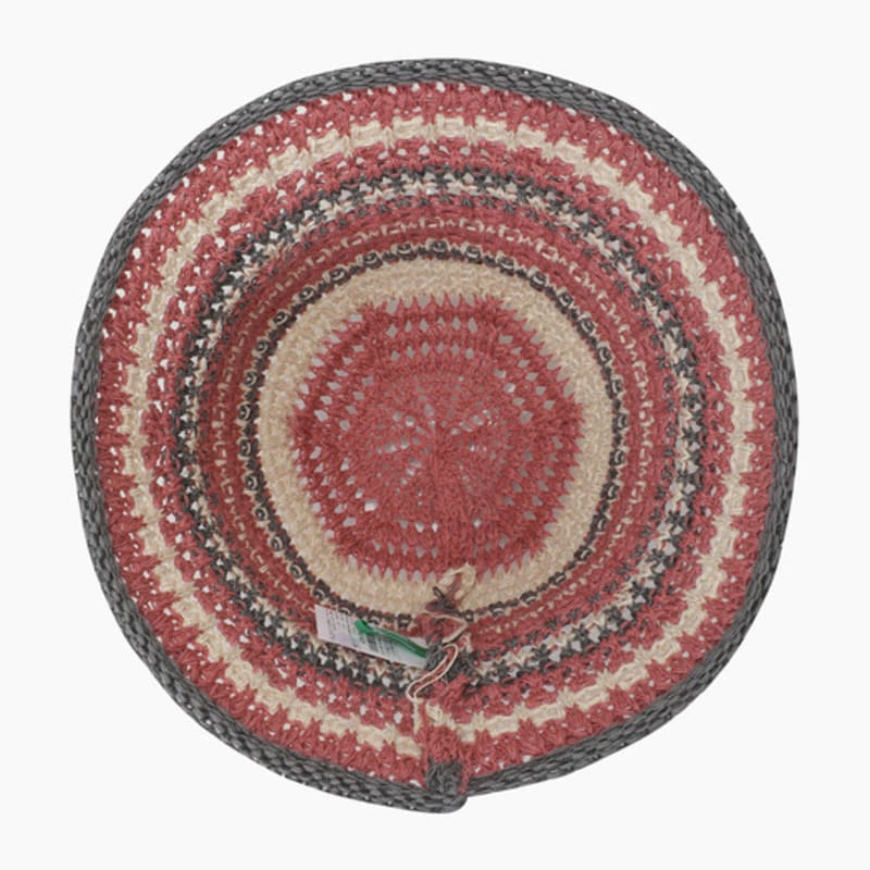BENETTON Striped Crochet Hat_BCCP54531BR