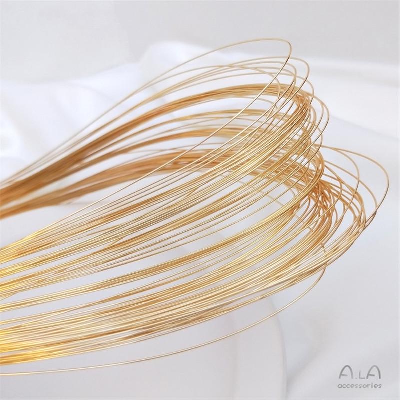 Color-Preserving Soft Wire: 14K Gold, Silver & Copper Anti-Fade Modeling Wire for DIY Jewelry.