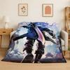 Pătură Flanelă Joc D-Devil May Cry DMC Gamer Moale Caldă Aruncată pentru Dormitor Sufragerie Pat Călătorie Camping Picnic Cadou