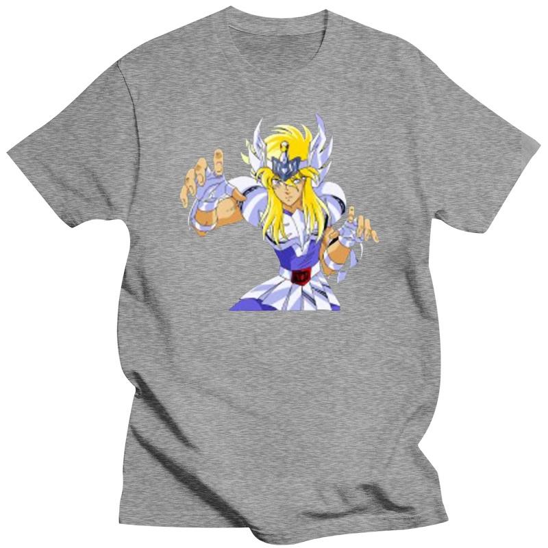 Saint Seiya Cygnus Hyoga Cartoon Anime Series Unisexs Black Tshirt Size S To 3xl Unisex Tshirt Cotton T Shirts