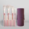 Holiday 12-piece Berry Soft Makeup Brush Set: Eyeshadow, Concealer, Contour, Blush & Powder Brushes