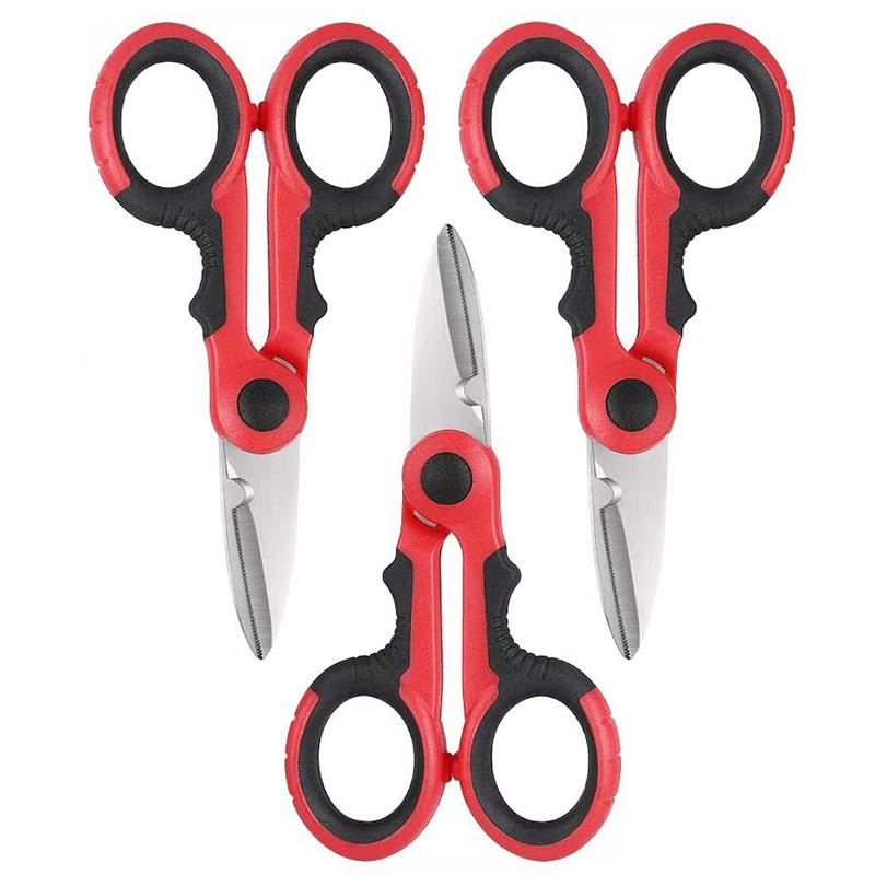 Nerezové rybářské nůžky Příslušenství Kleště nůžky PE pletený drát elektrikář přenosné nůžky rybářské nářadí nůžky