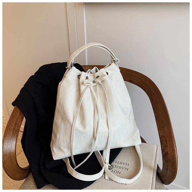 Premium tekstura łańcuszek worek kubełkowy damski nowy modny wielofunkcyjny modny torba na ramię listonoszka plecak