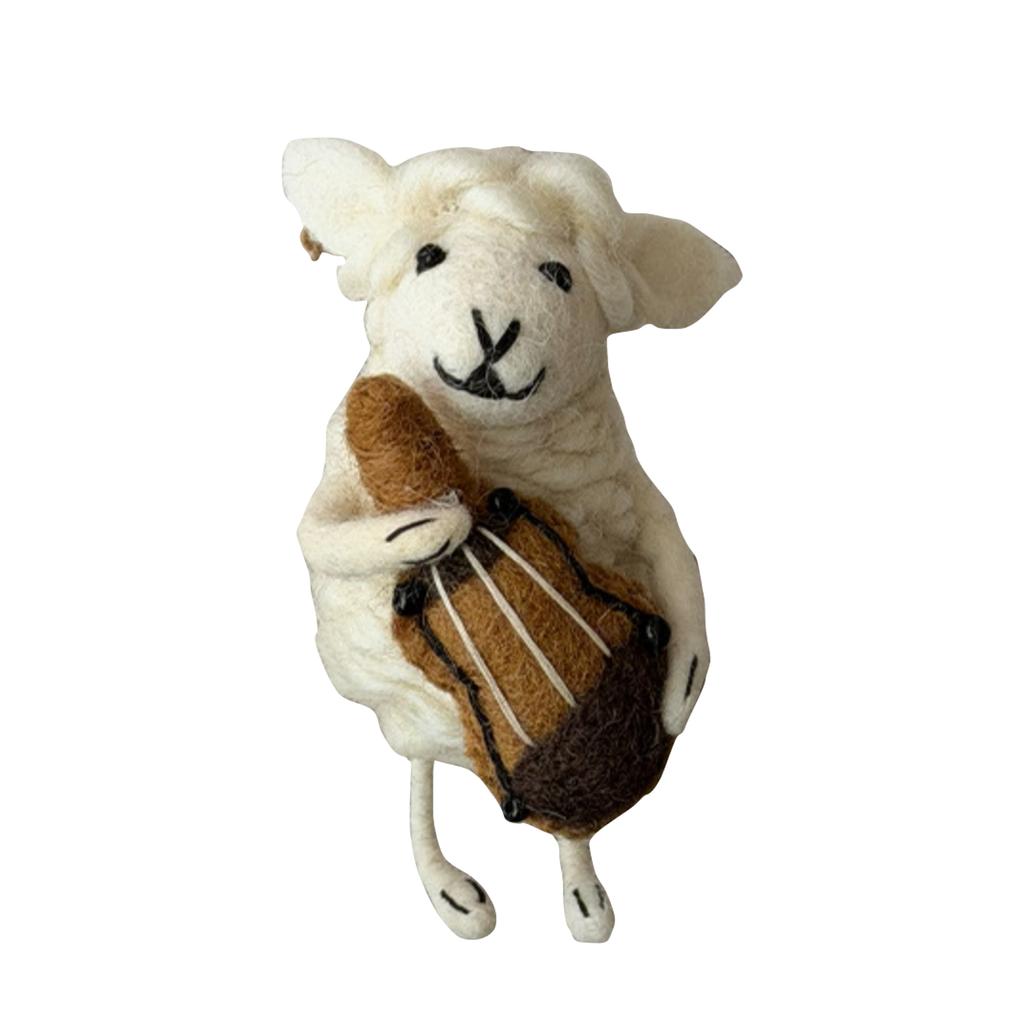 Cute Sheep Wool Pendant, Doll Accessory, Animal Doll Keychain, Bag Charm