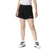 Volleyball Game Knit 11cm Inseam V2MBB202 Women's Pants, Material, (Size L), Moisture-Wicking, Quick-Drying, Black/Berry Pink,