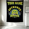 Custom Name Hc Davos Pattern Wall Tapestry Aesthetic Wall Hanging Printed Fabric Blanket Decorative Tapestries for Bedroom Living Room Home Decor