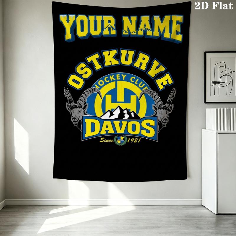 Custom Name Hc Davos Pattern Wall Tapestry Aesthetic Wall Hanging Printed Fabric Blanket Decorative Tapestries for Bedroom Living Room Home Decor