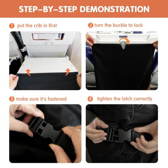 Portable Toddler Airplane Hammock Foldable Baby Aircraft Seat Sleeping Bed Adjustable Kids Flying Plane Footrest Hammock Travel Essentials