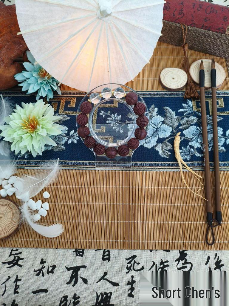 Custom Osmanthus Scented Herbal Incense Bracelet - Traditional Handmade Chinese Prayer Beads