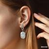 Seniko natural de água doce grande barroco pérola brincos moda zircônia cúbica pérola brincos para festa feminina jóias