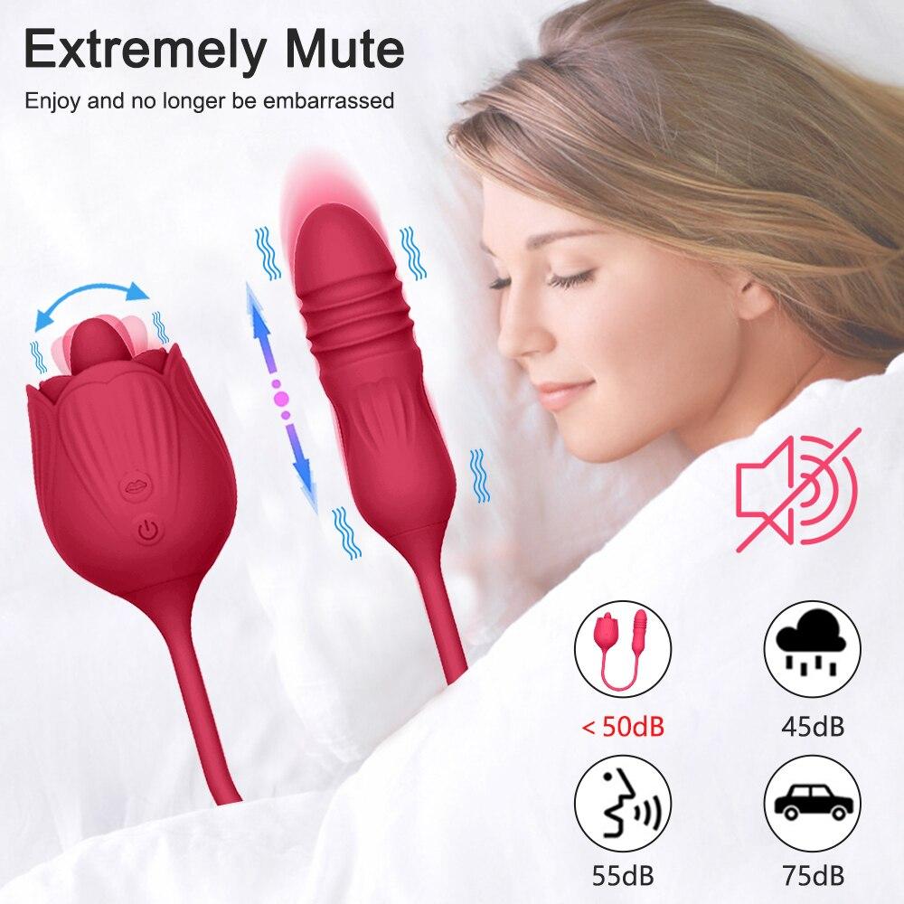 Ružový vibrátor klitorisový sací vibrátor Rose Toys Vibračné vajíčka Odsávanie bodu G Vaginálny análny stimulátor Masážny prístroj na prsné bradavky