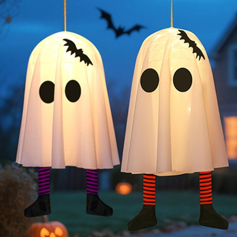 Glowing Halloween Specter Ornament Light Decorative Hanging Decoration With LED For Eerie Party Home Decoration