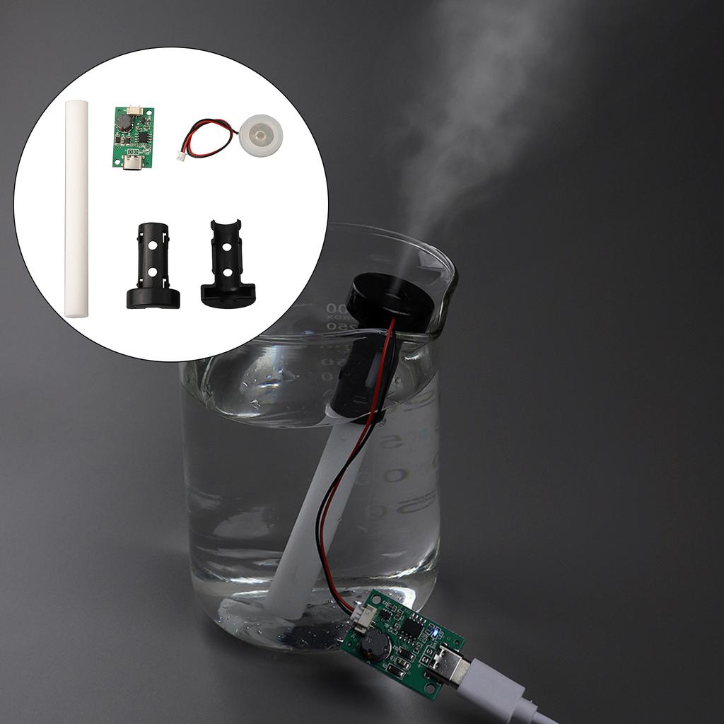 Humidifier Module DIY Kit with Interface and Cotton Core Designed for Fine Mist Atomization and Plant Hydration