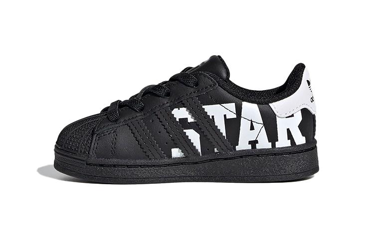 

Adidas Originals SUPERSTAR Abrasion Resistant Abrasion Resistant Low top Toddler Shoes Black White Infant And Toddler FV3758 22