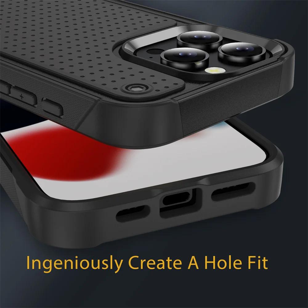 Custodia Corazzata di Grado Militare Per iPhone 16 15 14 Plus 13 12 11 Pro MaxXR XS Max Copertura Paraurti Antiurto