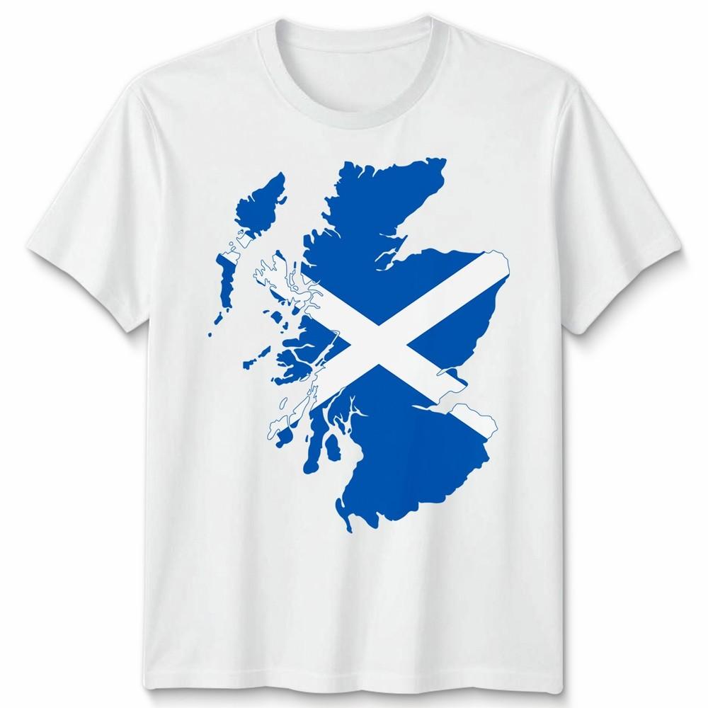Scotland Flag Slash Unisex T Shirt Scottish Football Rugby Fan Gift Idea Tee