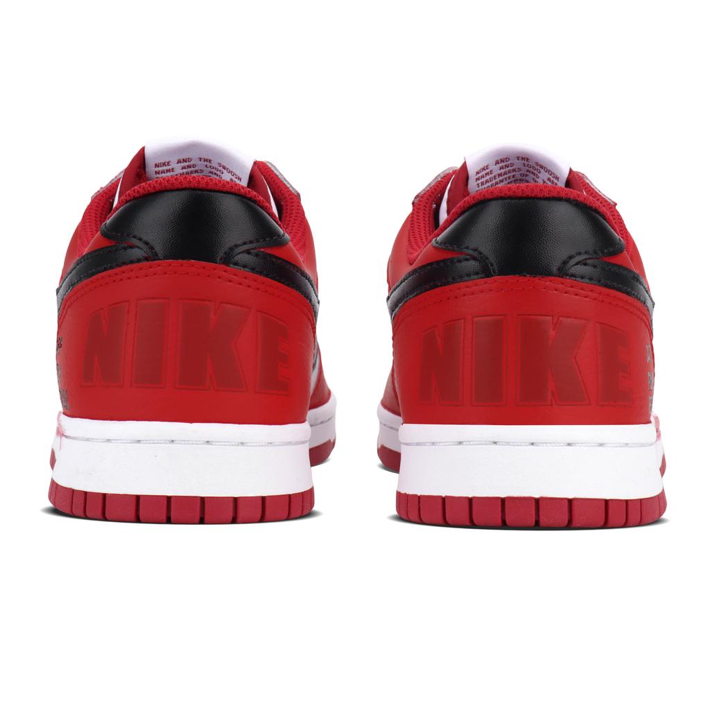 Nike Big Leather Low top Skateboard Shoes Unisex White Red 355152-150(Team1834-)