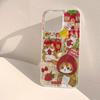Cute Red Hat Cat Strawberry Phone Case For Samsung Galaxy S25 S24 Ultra S23 FE S22 S21 Plus A55 A56 A16 A15 A54 A53 A33 5G Cover