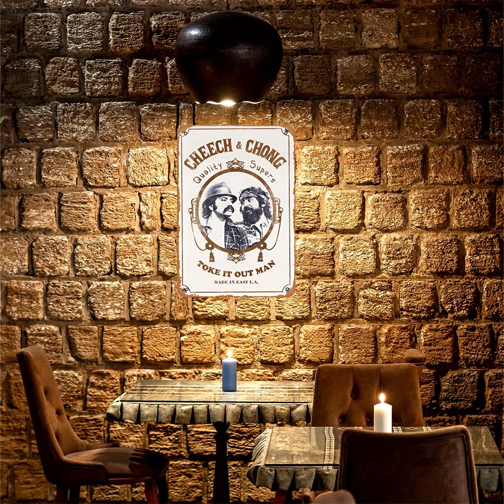 1pc "CHEECH & CHONG TOKE IT OUT MAN" Metal Tin Sign 8''x12''/20cm*30cm Vintage Plaque Decorative Wall Art Wall Decor Room Decor