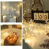 LED  Fireworks Light Solar Indoor Fairy Garden Lights 8 Lighting Modes DIY Starburst Solar Lamps Holiday Decorative Lights 3 Lighting Color