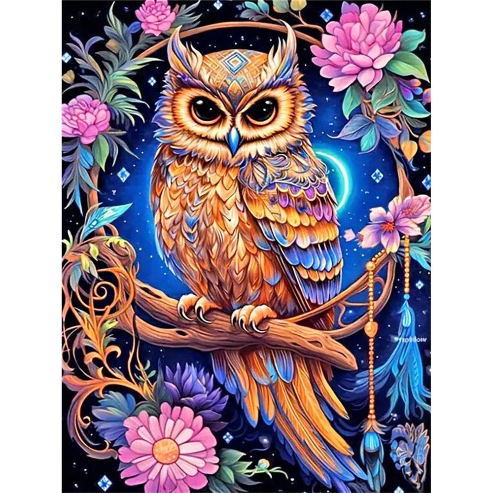 5D DIY Diamond Painting Animal Colorful Lion  Round Drill Embroidery Butterfly Owl Home Decor Cross Stitch Kits
